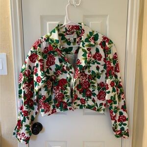 Vintage - Floral Women's Jean Jacket